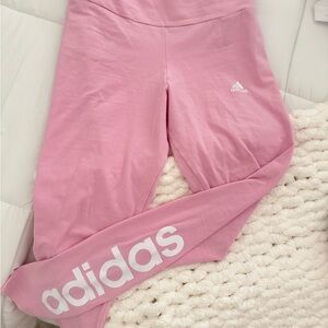 Pink adidas leggings